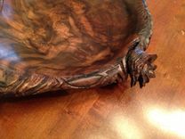 Hand Carved Walnut Bowl 1 small