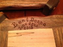 Walnut And Ambrosia Maple Cutting Board - Engraved And Personalized 1 small