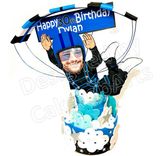 Skydiver Cake Topper For Adults, Retirement Or Birthday Skydiving Cake Topper 2 small