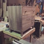 Solid Walnut Night Stand/Cabinet 2 small