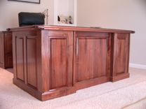 Desk, File Cabinet, And Credenza 1 small