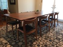 Contemporary Walnut Dining Table 3 small
