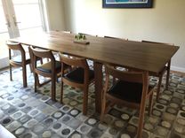Contemporary Walnut Dining Table 4 small