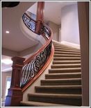 Curved Stairs & Custom Newel Posts 2 small