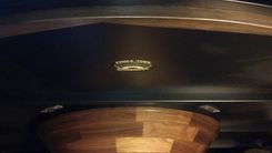 Round Walnut Table Base 78" Diameter Table Top 2 small