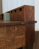 Contemporary Walnut And Distressed Pine Desk 3 small
