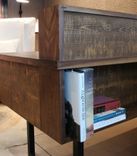 Contemporary Walnut And Distressed Pine Desk 4 small