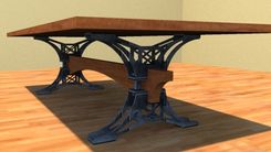 Steel Trestle Conference Table 1 small