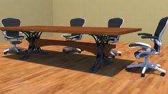Steel Trestle Conference Table 2 small