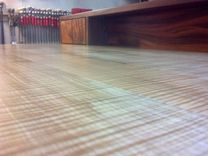 Contemporary Exotic Wood Desk 4 small