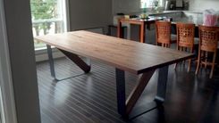 Contemporary Steel Leg Dining Table 2 small