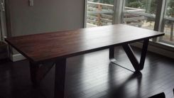 Contemporary Steel Leg Dining Table 3 small