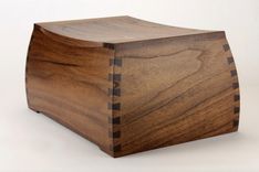 Black Walnut Curved Dovetail Urns 1 small