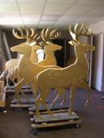 Gold-Plated Deer Sculptures 3 small