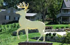 Gold-Plated Deer Sculptures 2 small