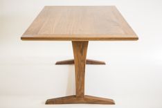 Walnut + Ebony Trestle Dining Table 2 small