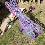 Junk Art Dragonfly Metal Garden Art 3 small
