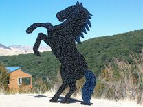 Tile Mosaic Outdoor Sculptures 2 small