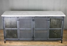 Industrial Vanity Base, Vintage Vanity, Marble Vanity, Rustic Vanity, Modern Industrial Credenza 2 small