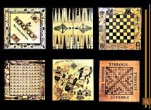Custom, Wood, Board Games, Monopoly  Board,  Large, Game Room Games 1 small