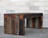 Barn Wood Box Joint Bench 1 small