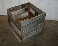 Milk Crate Made From Barn Wood 20x20x20 1 small