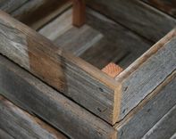 Milk Crate Made From Barn Wood 20x20x20 2 small