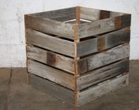 Milk Crate Made From Barn Wood 20x20x20 4 small