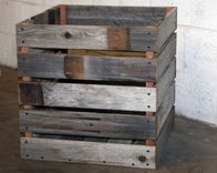 Milk Crate Made From Barn Wood 20x20x20 5 small