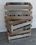 Barn Wood Milk Crates 6 small