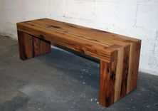 Reclaimed Cedar Box Joint Bench/Coffee Table 3 small