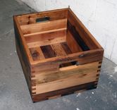 Reclaimed Cedar Box Joint Crate 2 small