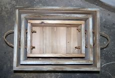 Barn Wood Slat Crates 2 small