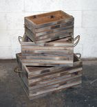 Barn Wood Slat Crates 1 small