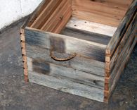 Barn Wood Slat Crates 6 small