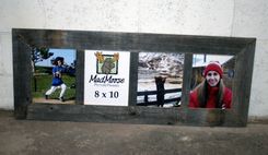 Barn Wood Picture Frame With Four 8x10 Panes 3 small
