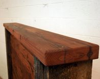 Queen Headboard Crafted From Reclaimed Redwood & Barn Wood Timbers 6 small