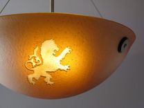 Rampant Lion Pendant Light 2 small