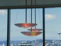 Dichroic Dishes Chandelier 1 small