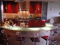 Kitchen With Celadon Bar And Backsplash 1 small
