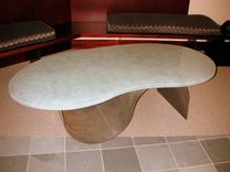 Bean Shaped Cast Polygon Coffee Table 1 small