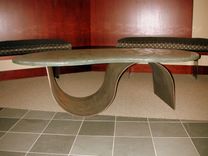 Bean Shaped Cast Polygon Coffee Table 2 small