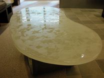 Bean Shaped Cast Polygon Coffee Table 4 small