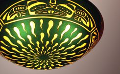 Ts'ang Carved Glass Chandelier 1 small