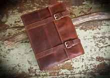 Custom Bison Leather Book Cover Or Bible Cover Made to fit your book or Bible Personalized 1 small