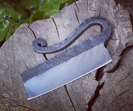 Firecreekforge.Com Forged Cigar Knife From Upcycled Repurposed Steel Hollow Ground Razor 2 small