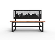 Bench With Live Edge Top And Customizable Backrest 2 small