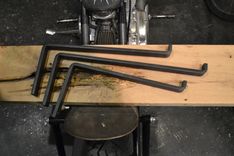 Black Iron Steel Shelf Brackets 2 small
