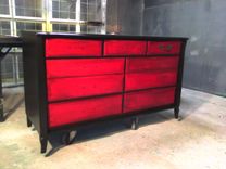 Refinished Old Victorian Style Dresser 1 small