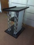 Custom Black Podium With Led Light Box 1 small